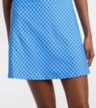 Montce Petal plaid minidress