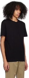 Sunspel Black Crewneck T-Shirt