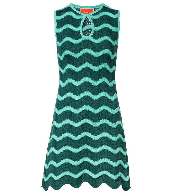 Photo: La DoubleJ Wavy crochet keyhole cotton minidress