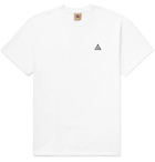 Nike - ACG NRG Logo-Embroidered Cotton-Jersey T-Shirt - White