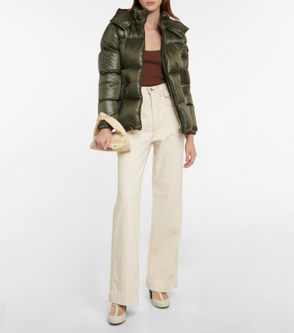 ダウンジャケット・コート MONCLER OLIVE GREEN NYLON LOMBI DOWN JACKET ダウンジャケット・コート MONCLER OLIVE GREEN NYLON LOMBI