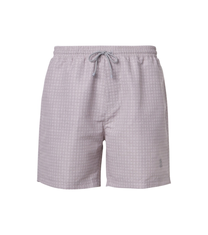 Photo: Brunello Cucinelli Logo swim trunks