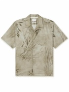 Norse Projects - Carsten Convertible-Collar Printed Cotton-Poplin Shirt - Brown