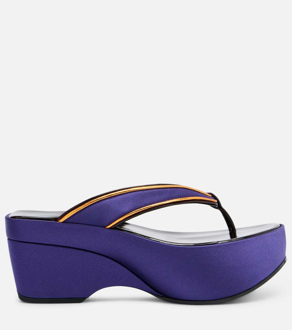 Dries Van Noten Satin thong sandals