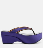 Dries Van Noten Satin thong sandals