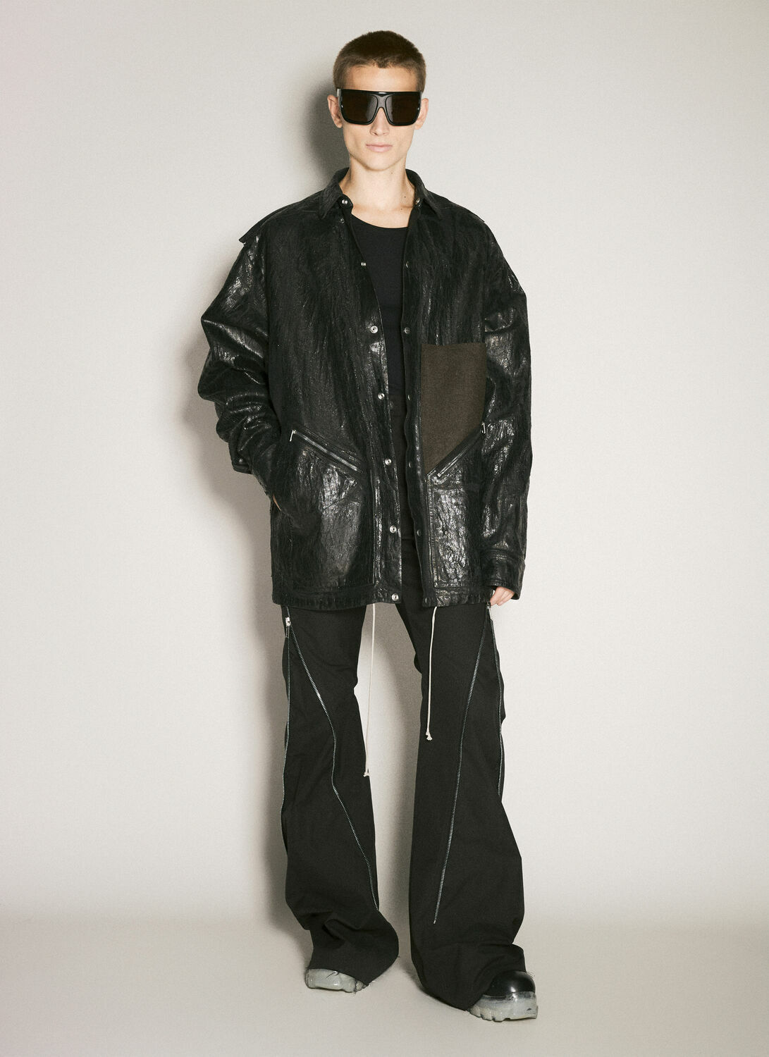Rick Owens Distressed Denim Jacket