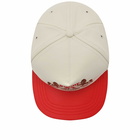 Rhude Men's Roccia Cigar Cap in Cream/Red