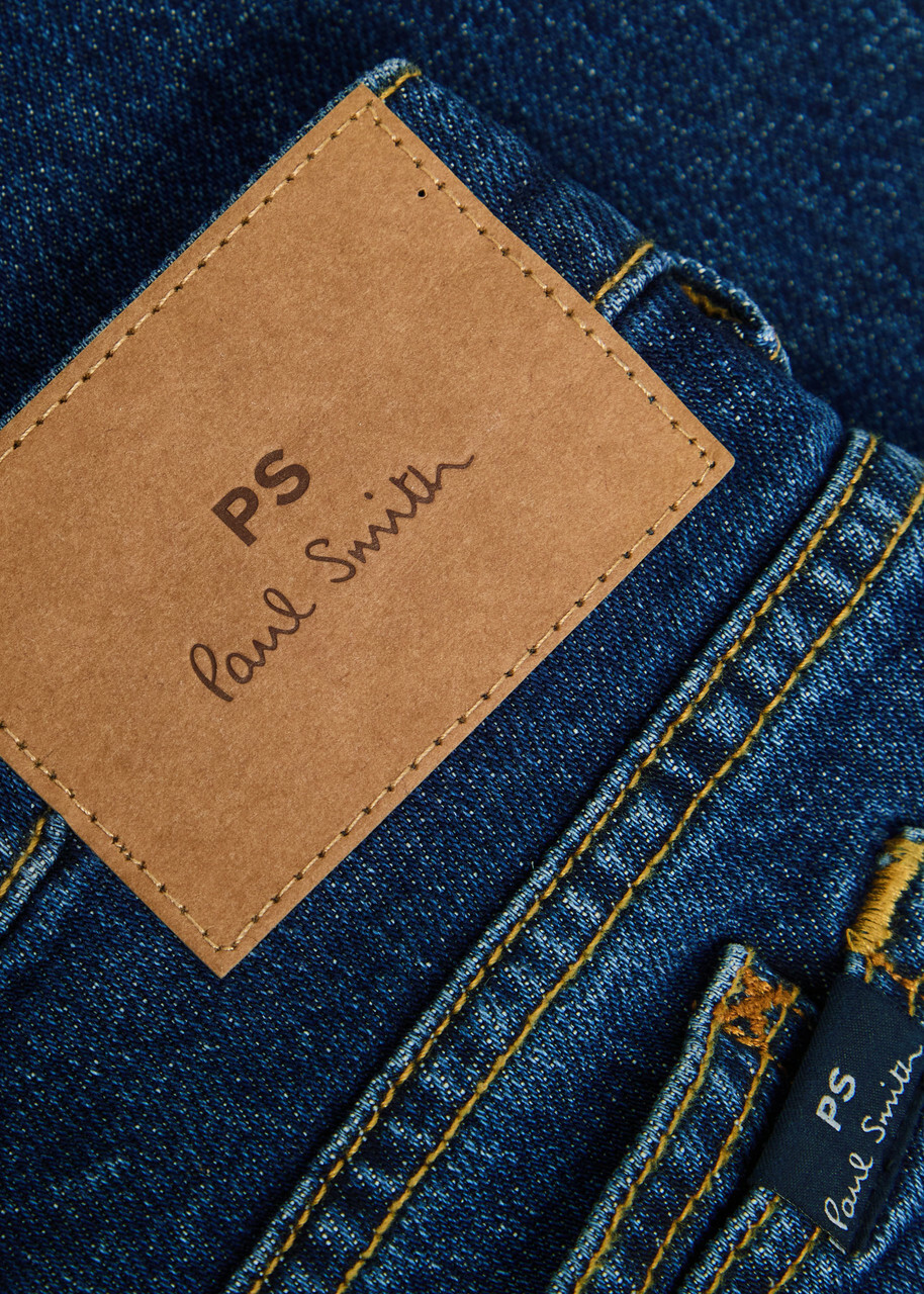 PS Paul Smith Relaxed Tapered-leg Denim Jeans Mid Blu