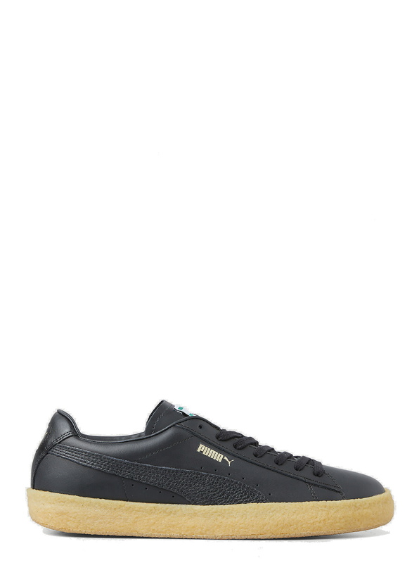 Photo: Suede Crepe Leather Sneakers in Black