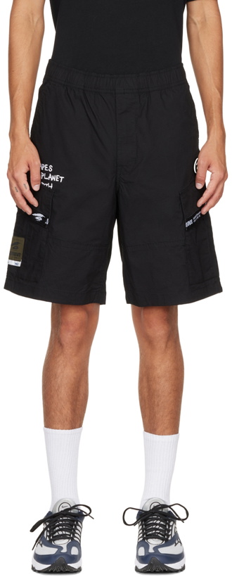 Photo: AAPE by A Bathing Ape Black Cargo Shorts