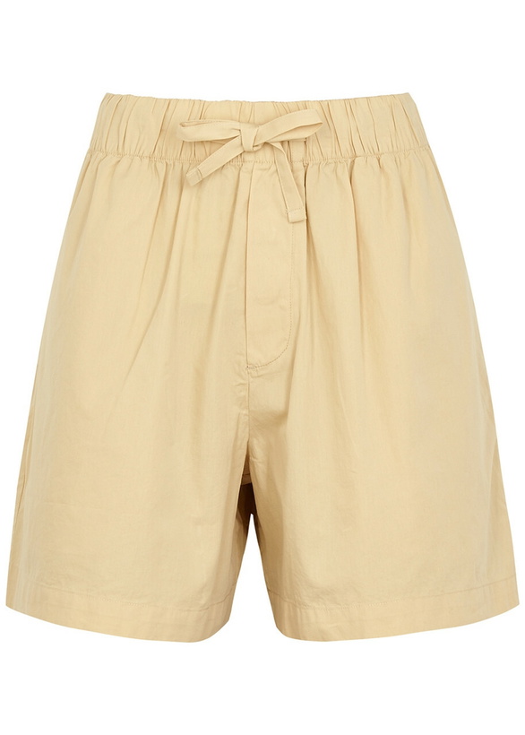 Photo: Tekla Unisex Poplin Pyjama Shorts Beige