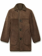 BODE - Ranch Reversible Shearling Coat - Brown