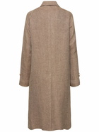 RALPH LAUREN COLLECTION Double Breast Linen Midi Coat