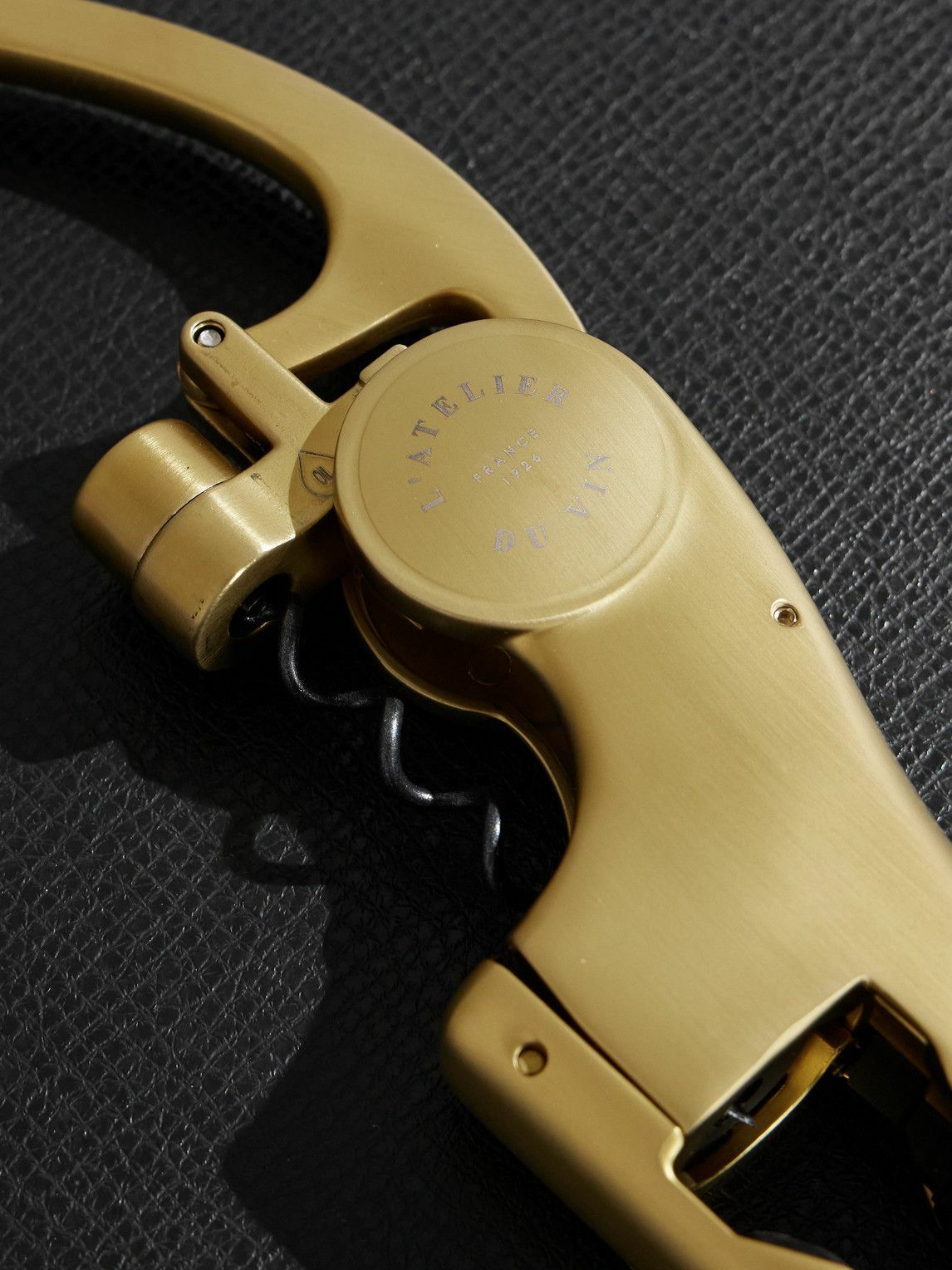 L'Atelier Du Vin - Oeno Motion Nomad Gold-Tone and Leather Corkscrew Set