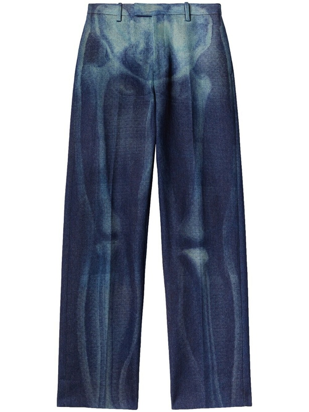 Photo: OFF-WHITE - Printed Denim Trousers