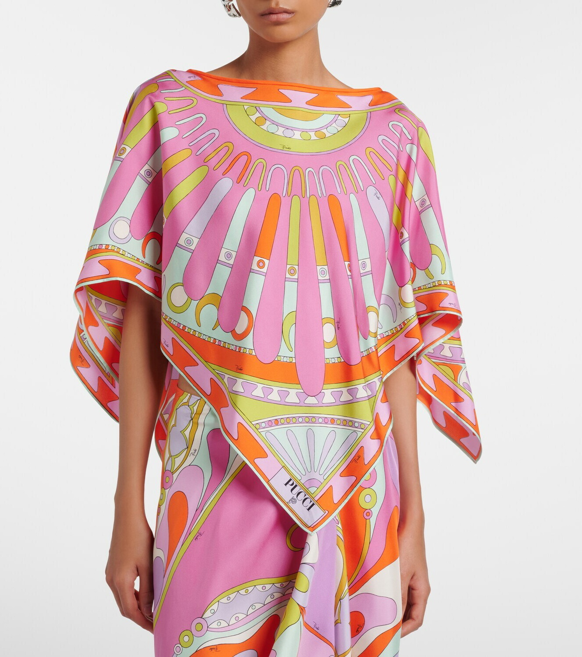 Pucci Soleil silk twill top