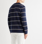 Brunello Cucinelli - Striped Cashmere Sweater - Blue