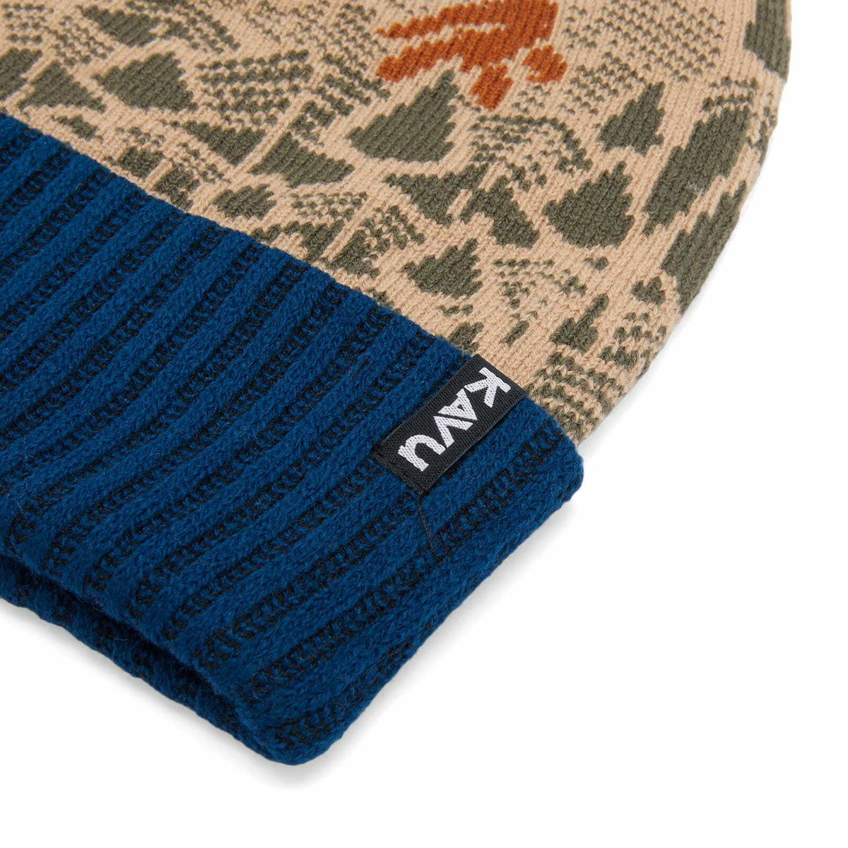 KAVU Men's Herschel Jacquard Knitted Beanie in Sasquatch Hike 