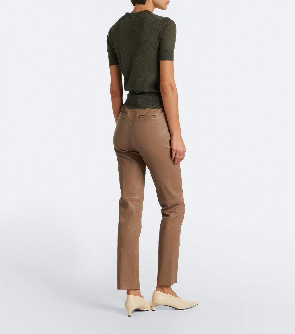 Joseph Coleman leather slim pants