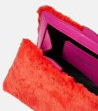 The Attico 8.30 PM faux fur clutch