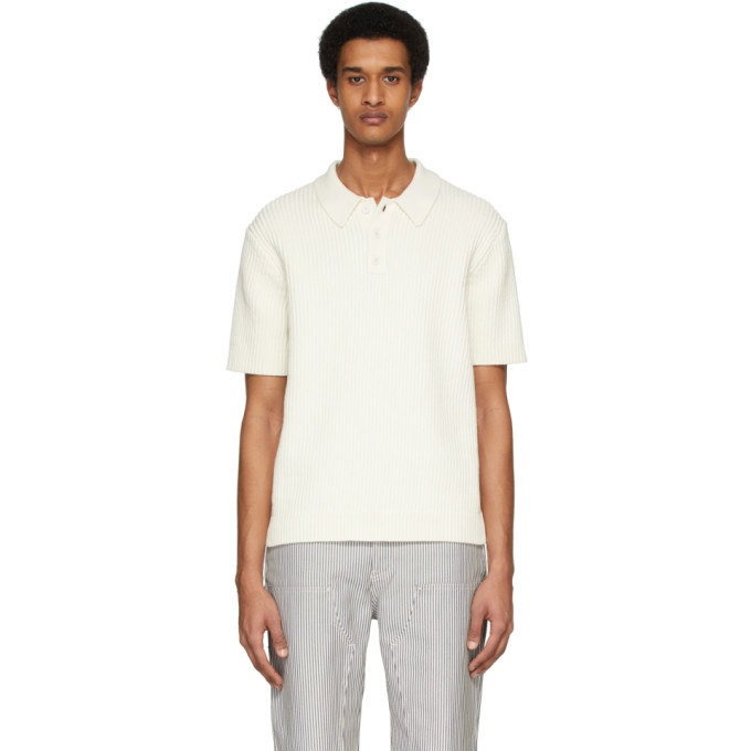 Photo: Helmut Lang Off-White Cable Polo