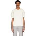 Helmut Lang Off-White Cable Polo