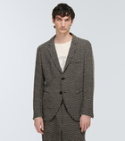 Giorgio Armani Houndstooth jacquard blazer