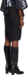 Martine Rose Black Bumbag Miniskirt