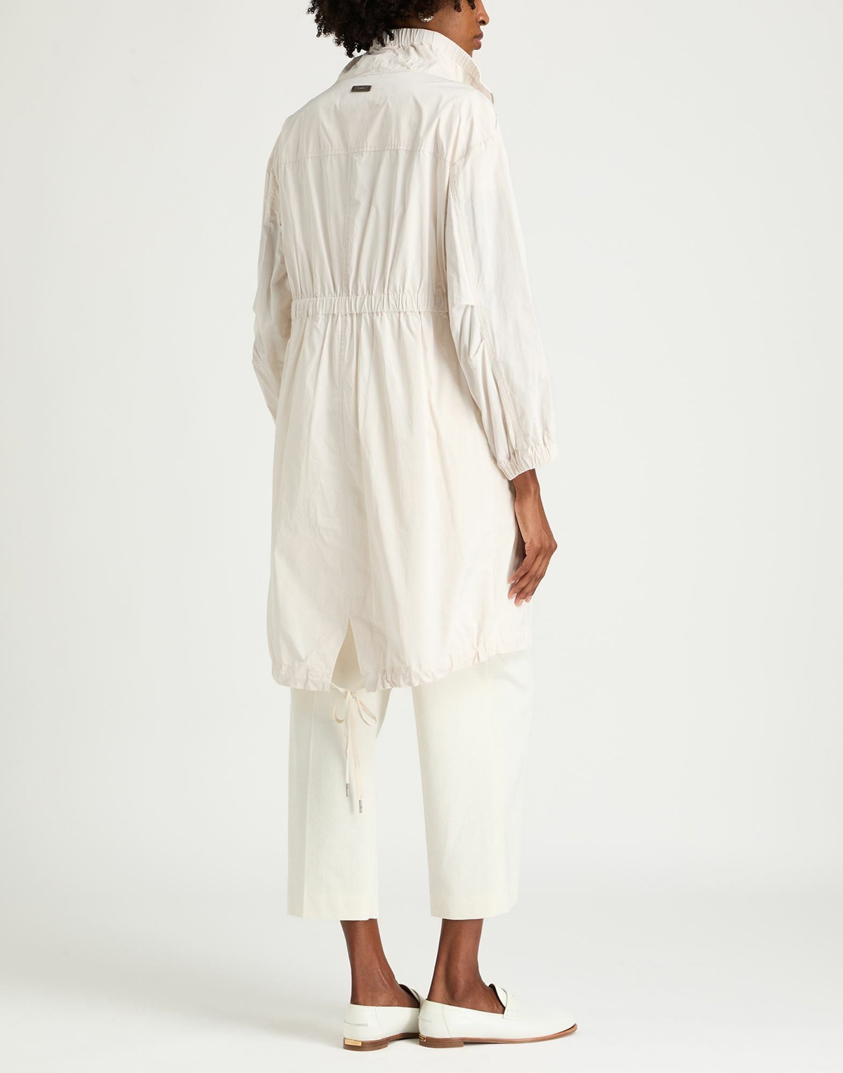 Peserico Womens Overcoat & Trench Coat Cream