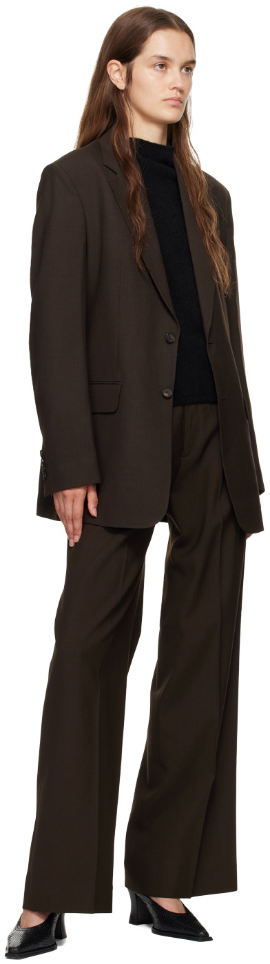 Filippa K Brown Darcey Wool Trousers
