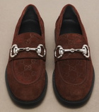Gucci Boulevard Horsebit GG suede loafers