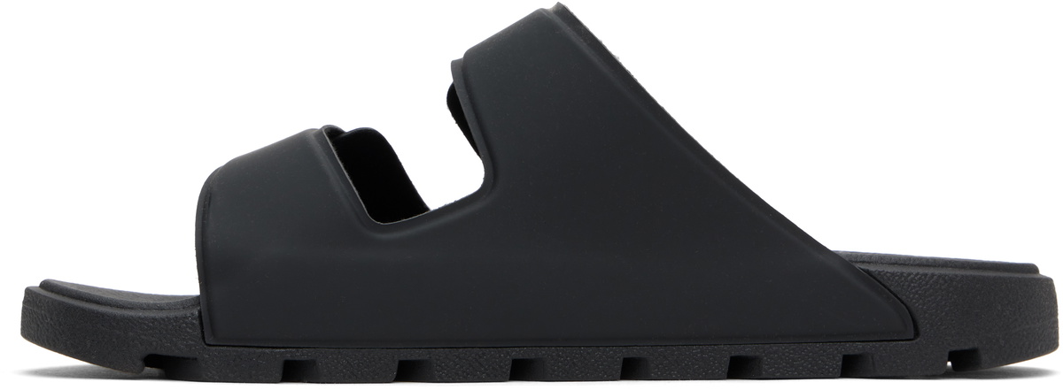 Hugo Black Double-Touch Closure Logo Sandals Hugo Boss