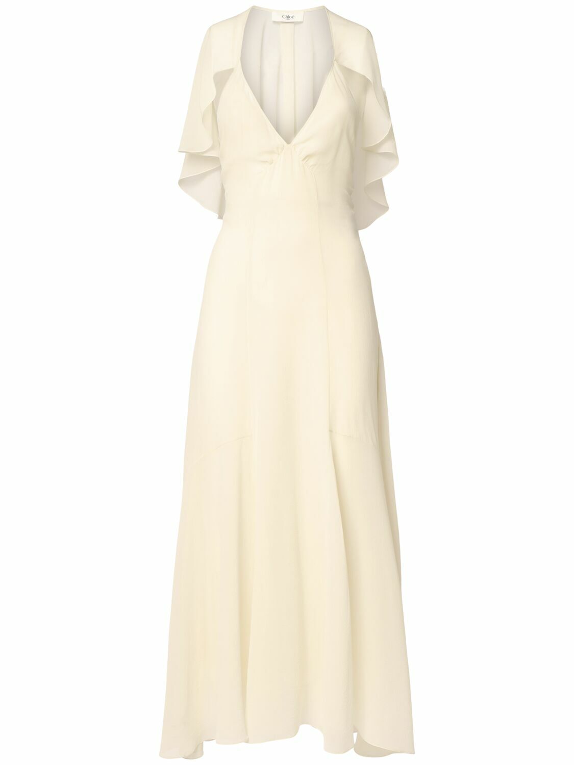 クロエ Chloe Silk Long Dress Chloé Sleeveless Long Dress In Silk Crêpe De Chine | Chloé US