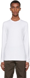 Giorgio Armani White Stretch Bamboo-Viscose Jersey T-Shirt