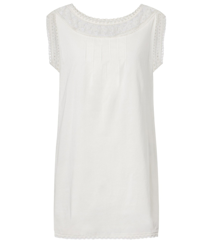Photo: Posse Danielle lace-trimmed cotton minidress