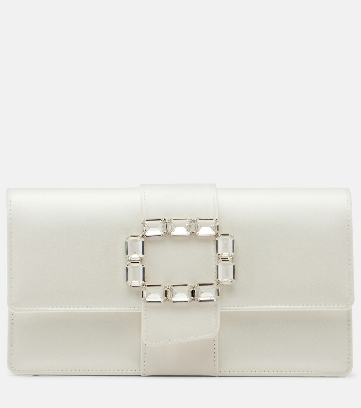 Manolo Blahnik Maycapjou embellished satin clutch