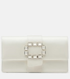 Manolo Blahnik Maycapjou embellished satin clutch