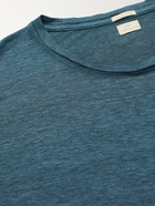 Massimo Alba - Alicudi Slub Linen T-Shirt - Blue