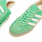 Adidas Gazelle Indoor Sneaker in Energy Green/Off White/Beige