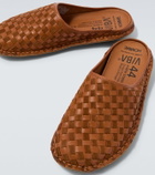 Comme des Garçons Homme x VIBAe leather and suede mules