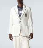 Ralph Lauren Purple Label Embroidered cotton terry blazer