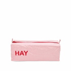 HAY Candy Mono Wash Bag - Box Set of 3 in Light Pink 
