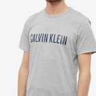 Calvin Klein Men's Arch Logo T-Shirt in Grey Heather/Lake Crest Blue