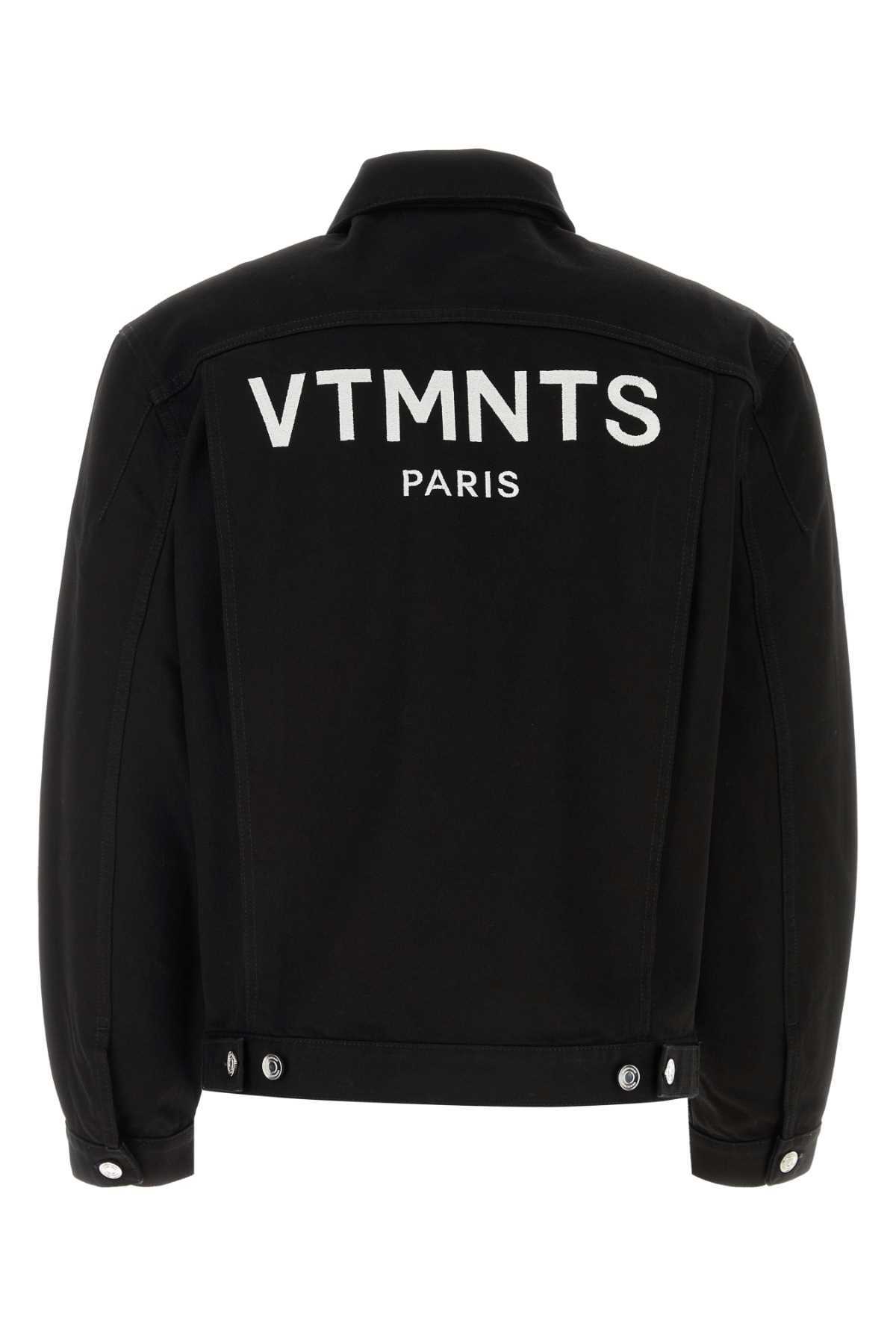 VTMNTS Black Denim Paris Jacket