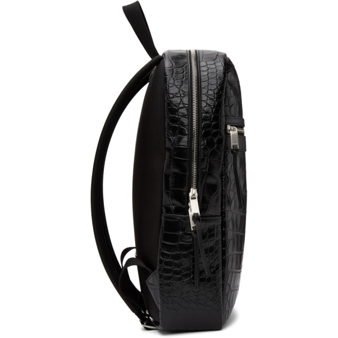 Saint Laurent City Logo-embossed Shell Backpack in Black for Men