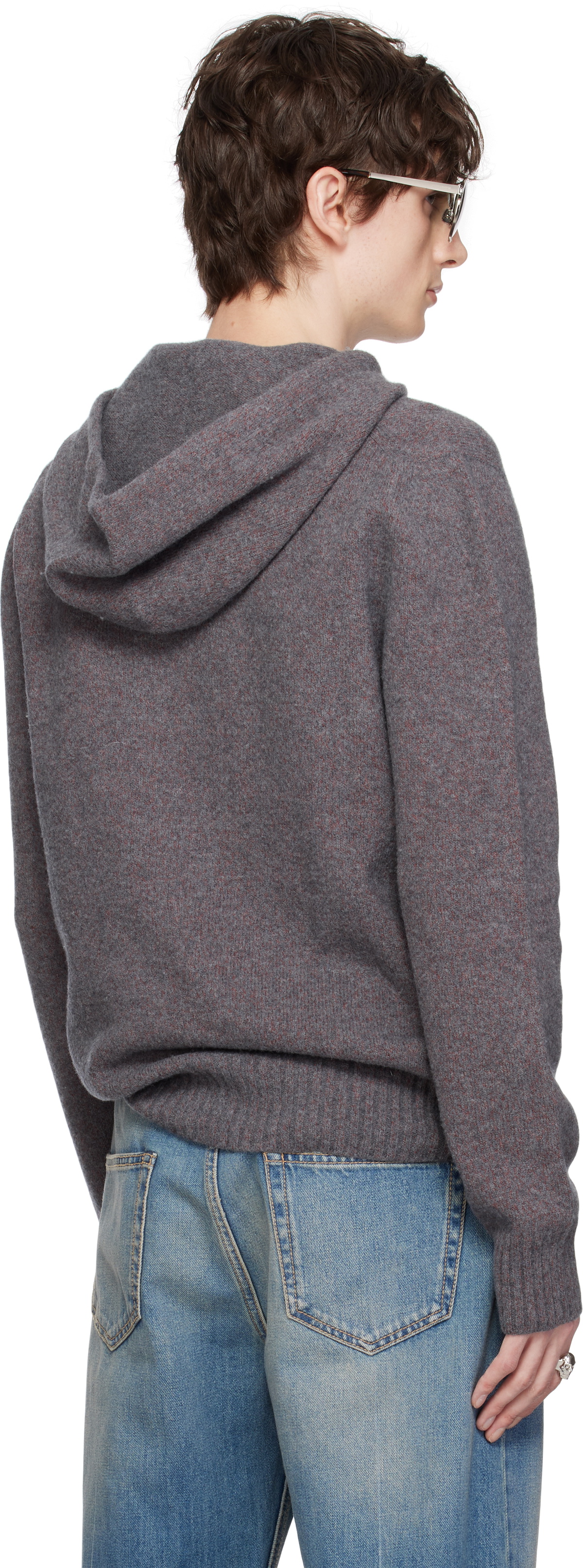McQueen Gray Skull Hoodie
