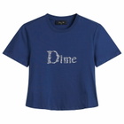 Dime Women's Classic Liquid T-Shirt in Midnight Blue