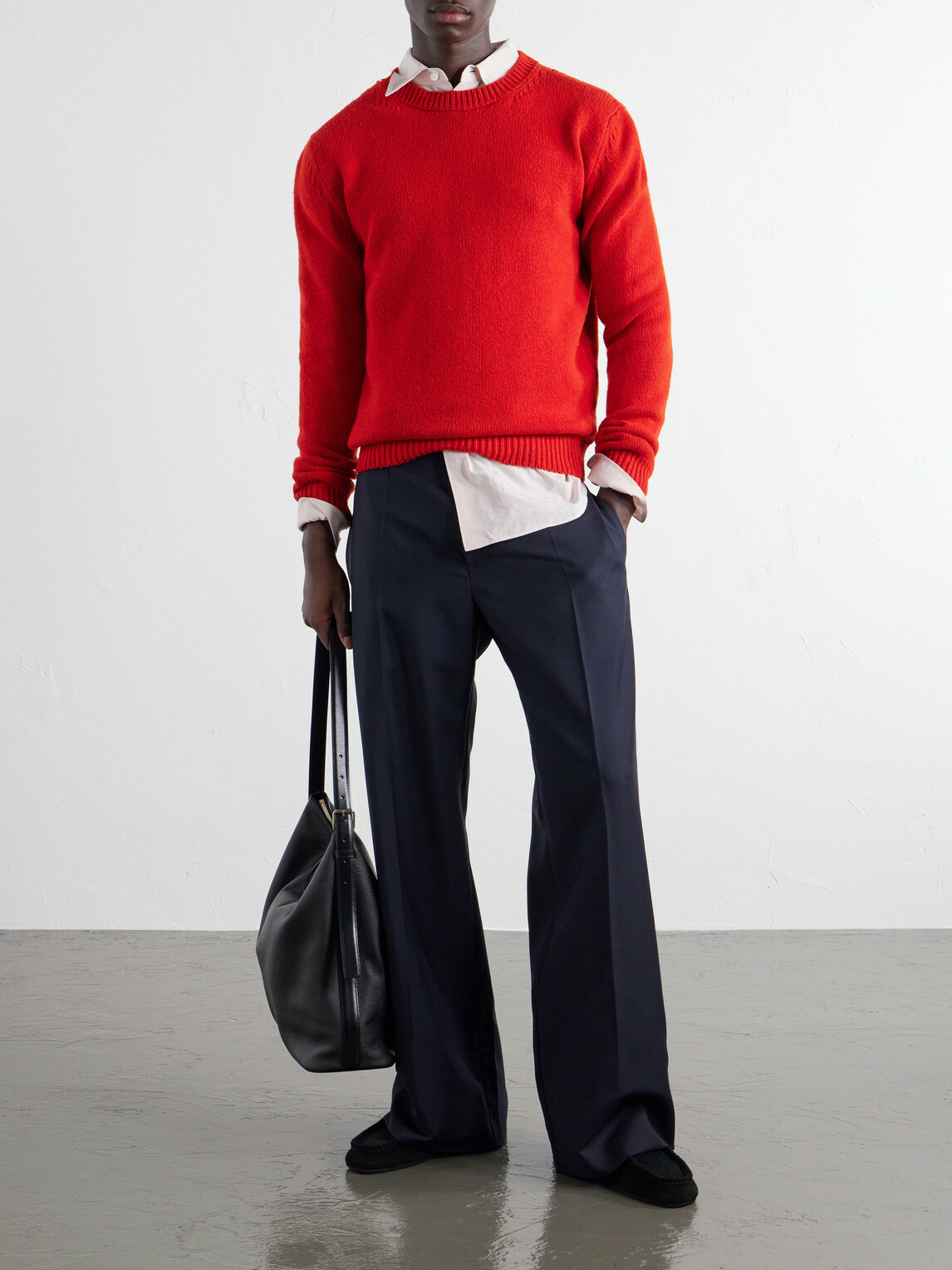 Jil Sander - Straight-Leg Wool and Mohair-Blend Trousers - Blue