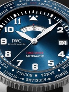 IWC Schaffhausen - Pilot’s Watch Timezoner Le Petit Prince Limited Edition Automatic 46mm Stainless Steel and Leather Watch, Ref. No. IW395503