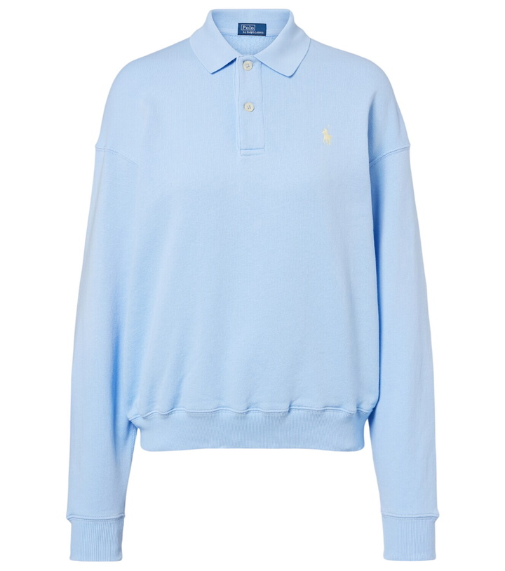 Photo: Polo Ralph Lauren Cotton-blend fleece polo sweatshirt